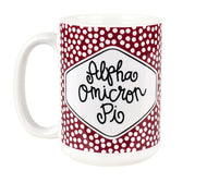 Small Dot Mug - Alpha Omicron Pi