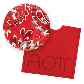 Button Mirror - Alpha Omicron Pi