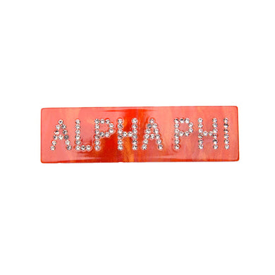 Rhinestone Hair Clip- Alpha Phi