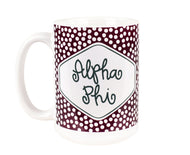 Small Dot Mug - Alpha Phi