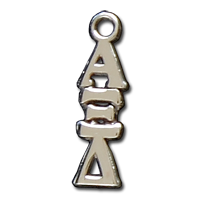 Small Vertical Letter Drop - Alpha Xi Delta