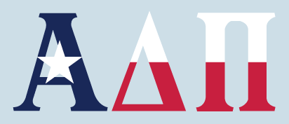Alpha Delta Pi - Texas Flag Decal