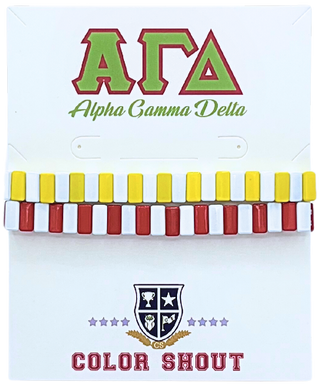 Enamel Tile Bracelets- Alpha Gamma Delta