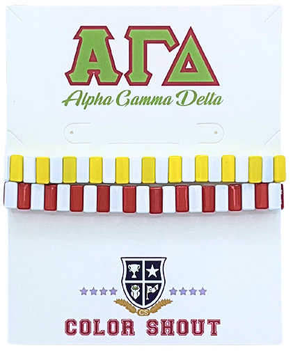 Enamel Tile Bracelets- Alpha Gamma Delta