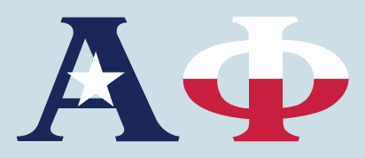 Alpha Phi - Texas Flag Decal