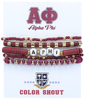 Bracelet Mega Stack- Alpha Phi