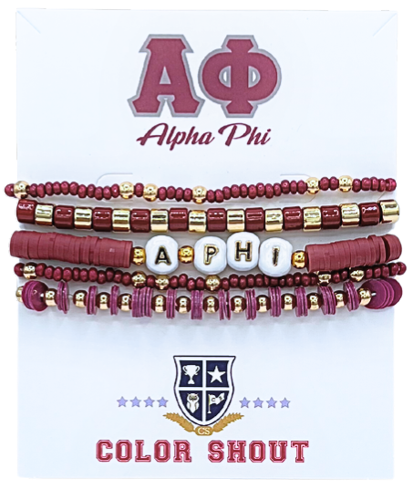 Bracelet Mega Stack- Alpha Phi