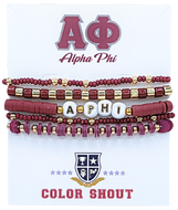 Bracelet Mega Stack- Alpha Phi