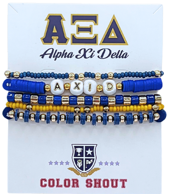 Bracelet Mega Stack- Alpha Xi Delta