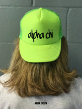 Highlighter Baseball Hats - Alpha Chi Omega