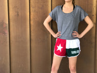 Texas Flag Sorority Shorts - Alpha Chi Omega