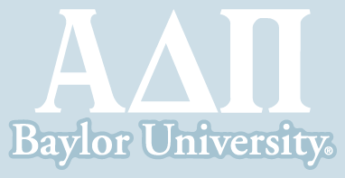 Alpha Delta Pi / Baylor University - Car Decal