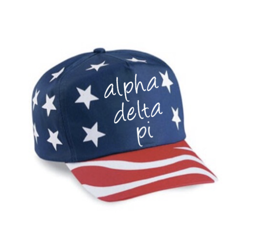 American Flag Hat - Alpha Delta Pi