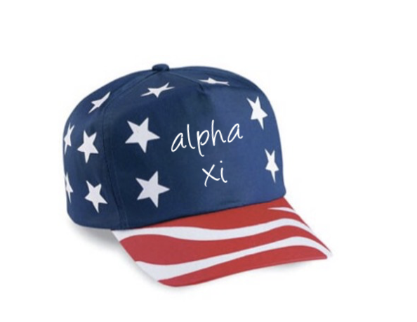 American Flag Hat - Alpha Xi Delta