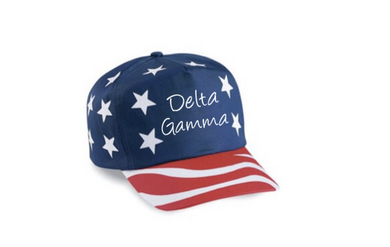 American Flag Hat - Delta Gamma