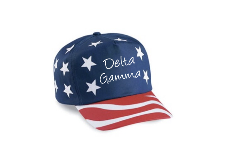 American Flag Hat - Delta Gamma