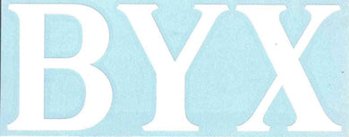 White Car Decal - BYX - Brothers Under Christ