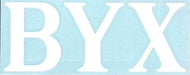 White Car Decal - BYX - Brothers Under Christ