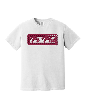 Cute Border Design- Pi Beta Phi short sleeve Tee