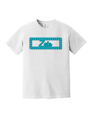 Cute Border Design- Zeta Tau Alpha short sleeve Tee