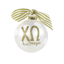 Gold and White Ornament - Chi Omega