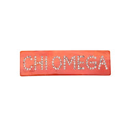Rhinestone Hair Clip- Chi Omega