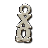 Small Vertical Letter Drop - Chi Omega