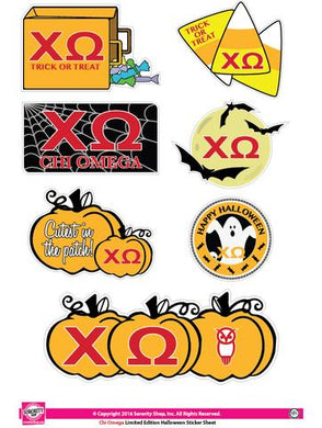 Halloween Sticker Sheet - Chi Omega