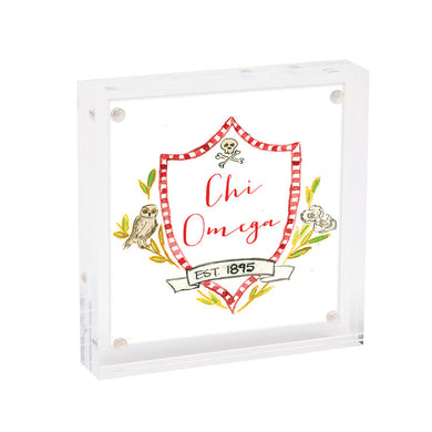 Mini Framed Motif Print- Chi Omega