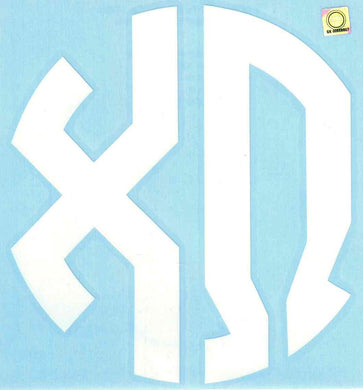 White Monogram Decal - Chi Omega
