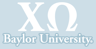 Chi Omega / Baylor University - Car Decal