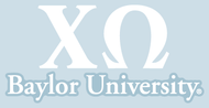 Chi Omega / Baylor University - Car Decal