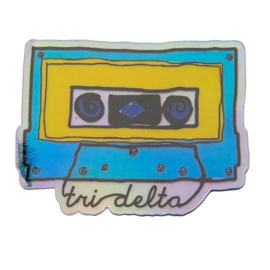 Holographic Cassette Decal- Delta Delta Delta