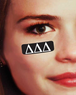 Eye Black Sticker Sheet - Delta Delta Delta