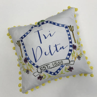 Pom Pillow - Delta Delta Delta
