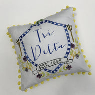 Pom Pillow - Delta Delta Delta