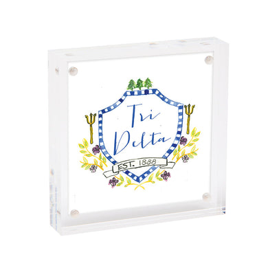 Mini Framed Motif Print- Delta Delta Delta