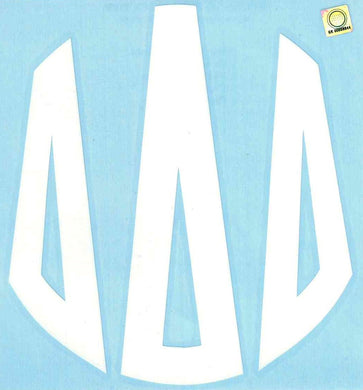 White Monogram Decal - Delta Delta Delta