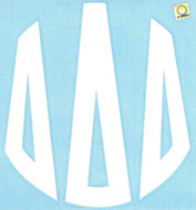 White Monogram Decal - Delta Delta Delta