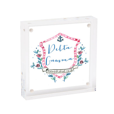 Mini Framed Motif Print- Delta Gamma