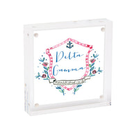 Mini Framed Motif Print- Delta Gamma