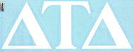 White Car Decal - Delta Tau Delta