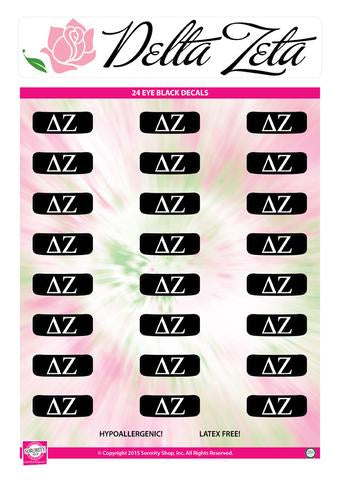 Eye Black Sticker Sheet - Delta Zeta