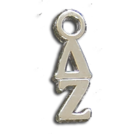 Small Vertical Letter Drop - Delta Zeta