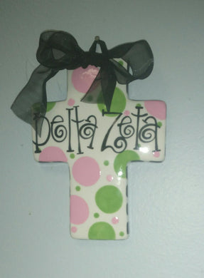 Large Sorority Cross - Delta Zeta