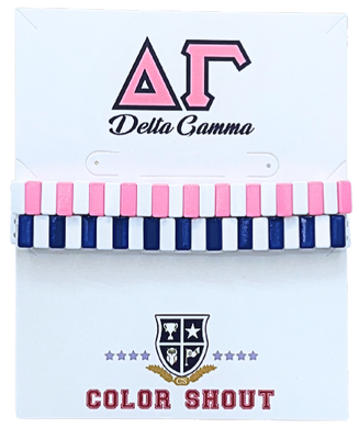 Enamel Tile Bracelets- Delta Gamma