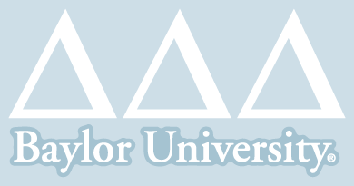 Delta Delta Delta / Baylor University - Car Decal