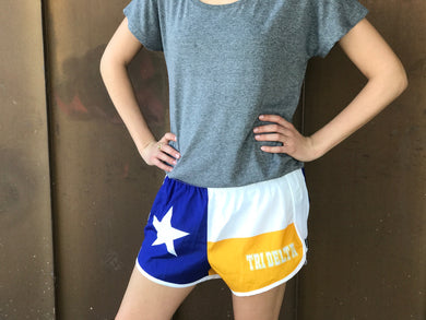 Texas Flag Sorority Shorts - Delta Delta Delta