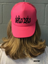 Highlighter Baseball Hats - Delta Zeta