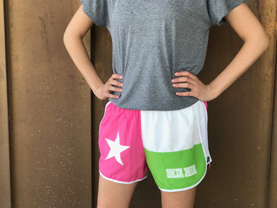 Texas Flag Sorority Shorts - Delta Zeta